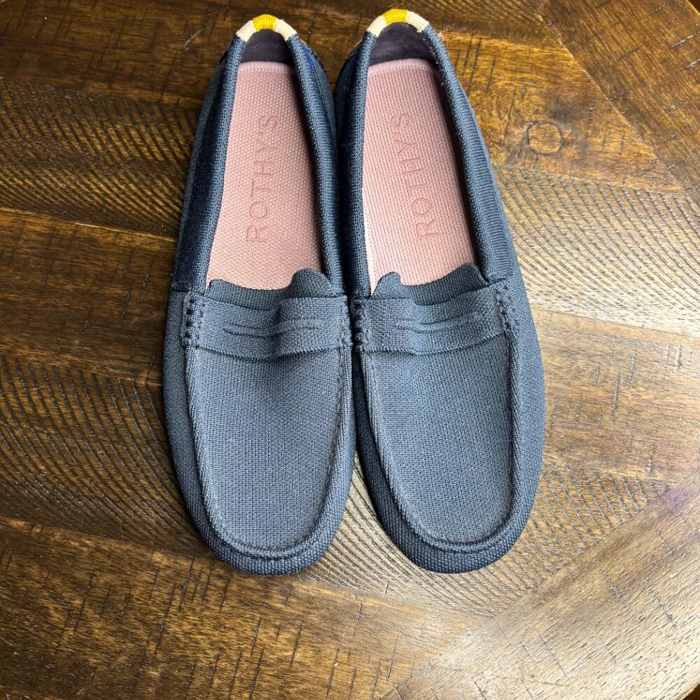 Rothy’s Loafer Flats Navy Women’s 9.5 | Washable Eco-Friendly - Picture 2 of 6
